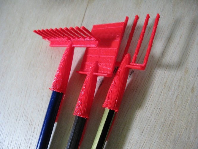 Pen lid Garden set 3D Print 31744 Pen lid Garden set 3D Print 31744