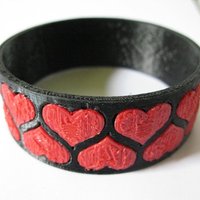 Small Bezier Heart Bracelet in OpenScad 3D Printing 31767