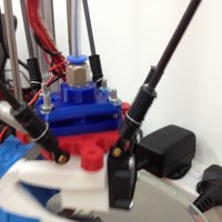 Small 3DR E3D v6 holder with pneumatic valve top 3D Printing 31950
