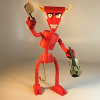Small The Robot Devil (Beelzebot) 3D Printing 32031