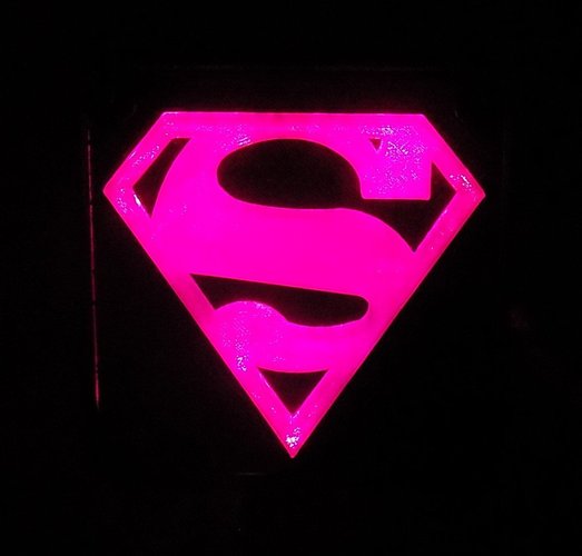 SUPERMAN LED Light/Nightlight 3D Print 32149