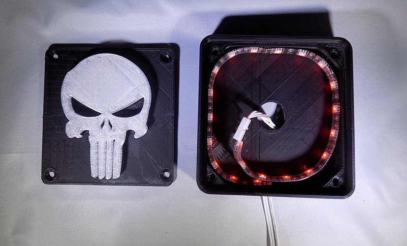 Punisher LED Light/Nightlight 3D Print 32168