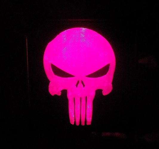 Punisher LED Light/Nightlight 3D Print 32170