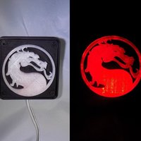 Small Mortal Kombat LED Light/NightLight 3D Printing 32184