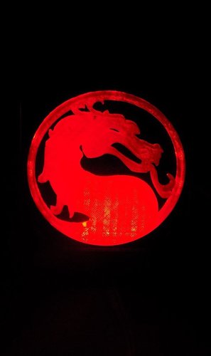 Mortal Kombat LED Light/NightLight 3D Print 32185