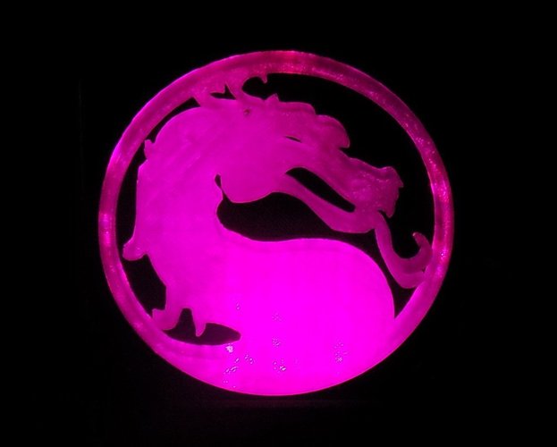 Mortal Kombat LED Light/NightLight 3D Print 32188