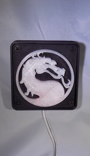 Mortal Kombat LED Light/NightLight 3D Print 32189