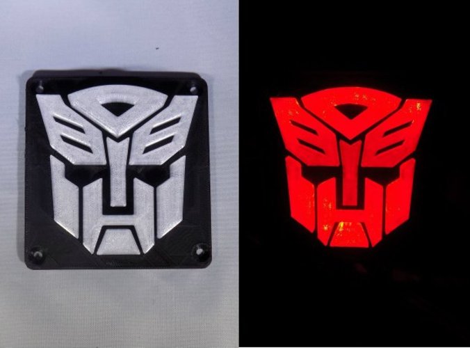 Autobot Transformers LED Nightlight/Lamp 3D Print 32210