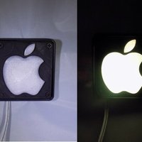 Small Apple Logo LED Nightlight/Lamp 3D Printing 32219