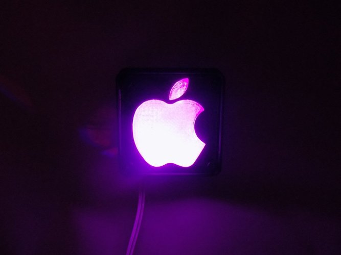 Apple Logo LED Nightlight/Lamp 3D Print 32223