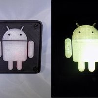 Small Android Robot LED Nightlight/Lamp 3D Printing 32228