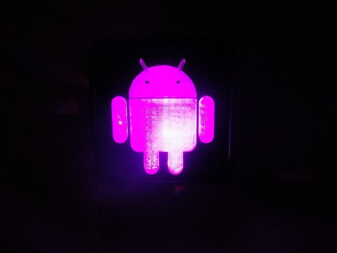 Android Robot LED Nightlight/Lamp 3D Print 32232