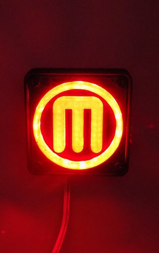 Makerbot M Logo LED Nightlight/Lamp 3D Print 32239