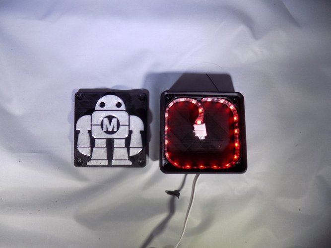Maker Faire LED Robot sign/nightlight 3D Print 32261