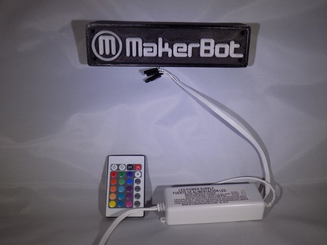 LED Makerbot Logo Nightlight 3D Print 32268