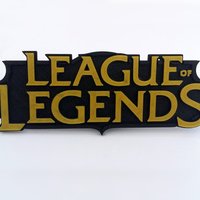 Small League of Legend - LOL logo remixed 3D Printing 32457