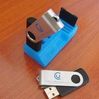 Small Tomi 3D Usb & SD Card holder 3D Printing 32492