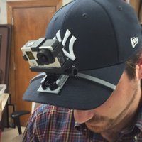 Small GoPro Hat Brim Mount 3D Printing 32510