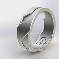 Small Halo/Tron Inspired Ring 3D Printing 3257