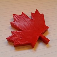 Small Maple Leaf Magnet 3D Printing 32681