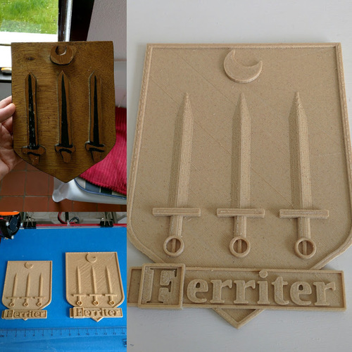 Ferriter Family Crest 3D Print 32751