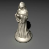 Small Monk Statue 3D Printing 32976