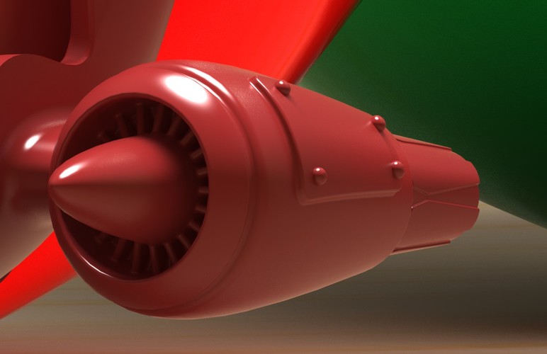 Santa's Turbo Sleigh 3D Print 3304