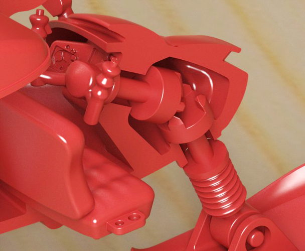 Santa's Turbo Sleigh 3D Print 3309