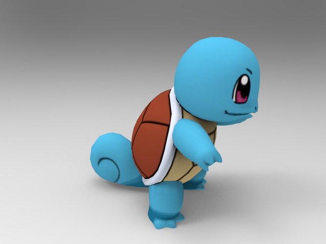 Squirtle-Pocket Monsters 3D Print 33241 Squirtle-Pocket Monsters 3D Print 33241
