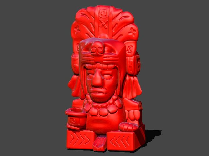 Aztec Pen Holder 3D Print 33259