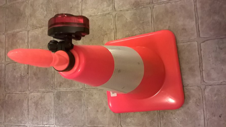 Safety Cone Caution Tape Attachment 3D Print 33441 Safety Cone Caution Tape Attachment 3D Print 33441