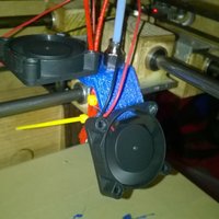Small bowden fan mount 3D Printing 33566