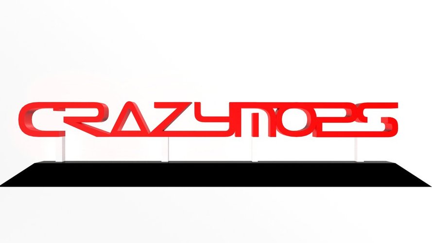 "Crazymops" Logotype stand 3D Print 33846 "Crazymops" Logotype stand 3D Print 33846