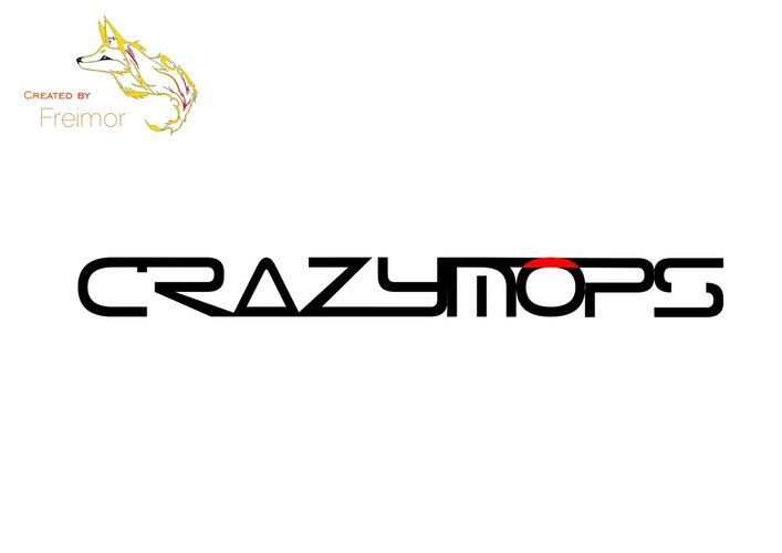 "Crazymops" Logotype stand 3D Print 33847 "Crazymops" Logotype stand 3D Print 33847