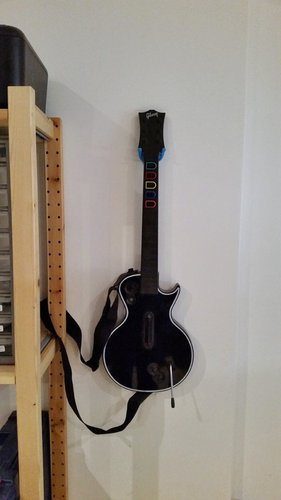 Guitar Wall Hanger (for Rock Band/ Guitar Hero Guitars) 3D Print 33868