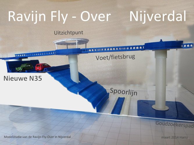 Modelstudy Ravijn Fly-Over in Nijverdal 3D Print 34014