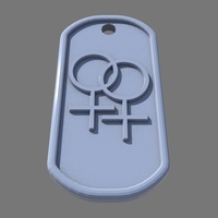 Small lesbian dog tag 3D Printing 340307