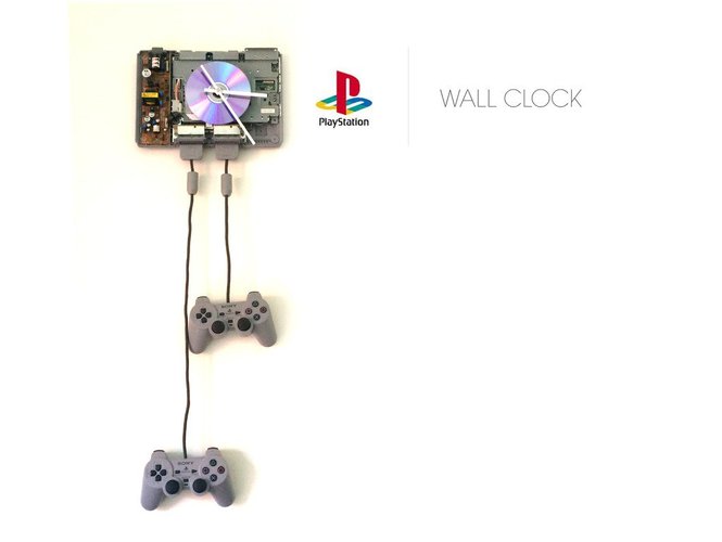 Playstation 1 | Wall Clock 3D Print 34127