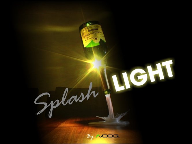 SplashLIGHT | Up-cycle Any Bottle Into a Beautiful Feature Lamp 3D Print 34134