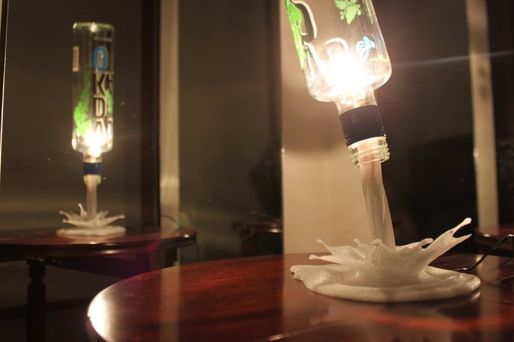 SplashLIGHT | Up-cycle Any Bottle Into a Beautiful Feature Lamp 3D Print 34139