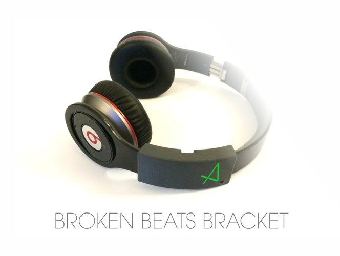 Broken Beats Bracket 3D Print 34152