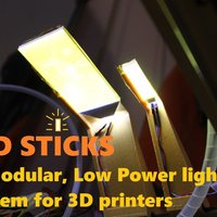 Small LED Sticks: A Modular, Low Power, LED Light System for 3D Printe 3D Printing 34165