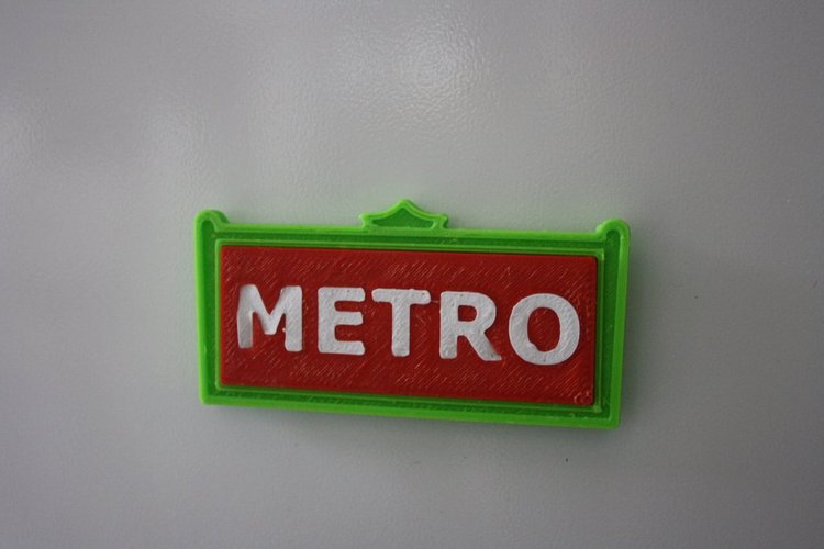 Metro Paris magnet 3D Print 34257