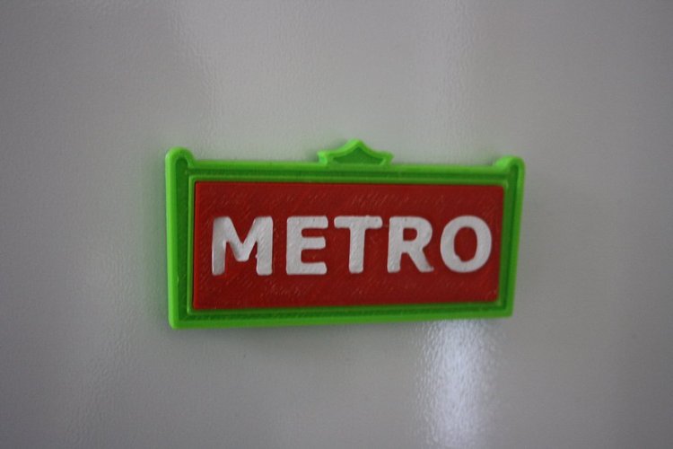 Metro Paris magnet 3D Print 34258