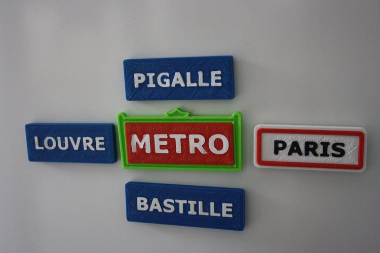 Metro Paris magnet 3D Print 34261