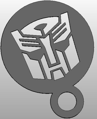 coffee Stencil - Autobot Logo or upside down Darthwader 3D Print 34415
