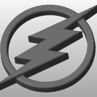 Small The Flash Logo 3D Printing 34417