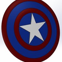 Small Marvel - Captain America's shield 3D Printing 34433
