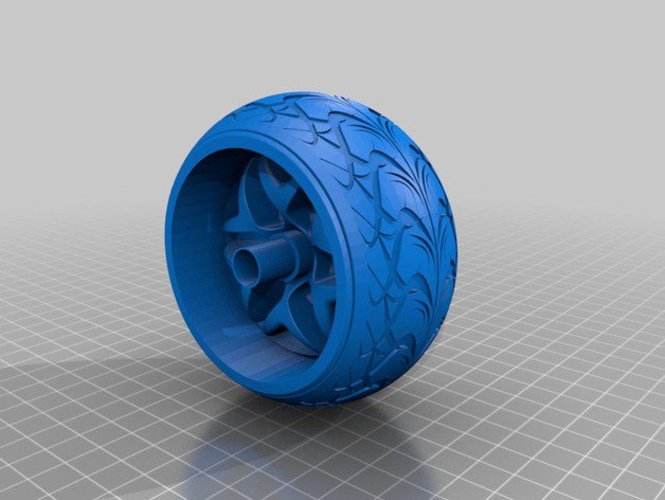 Wheel and Tyre 3D Print 34547 Wheel and Tyre 3D Print 34547
