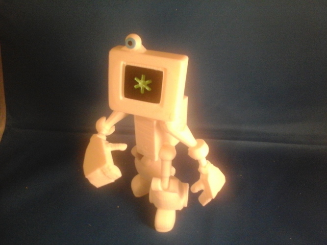 Cymon CyBot posable robot toy 3D Print 3472